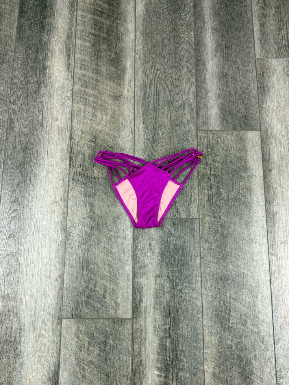 VS Purple Cutout Bikini Bottoms